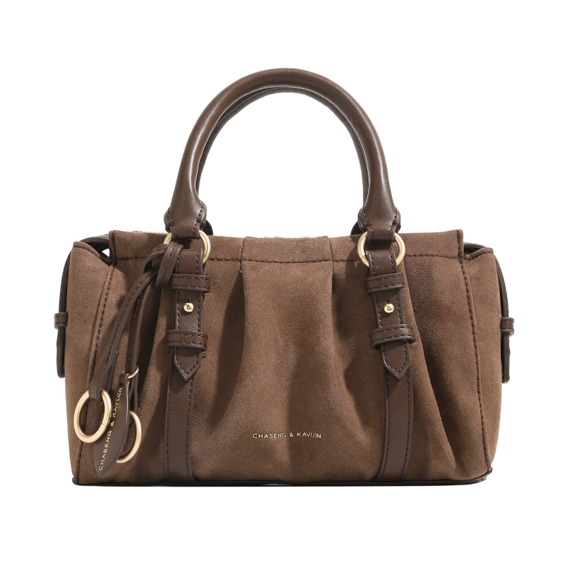 Ženska torba Boston za crossbody, korejskog stila, plisirana tekstura oblaka, srednje veličine