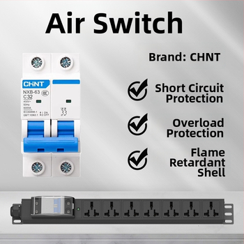 Anguo Rabbit 32A 8000W PDU шкаф с гнезда, 2P, индустриален разпределител