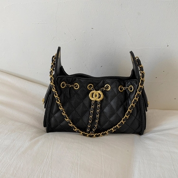 Ženska crossbody torba s naramenicom i lancem, dijamantno šivanje, moderna i svestrana za svakodnevno nošenje, velika zapremina