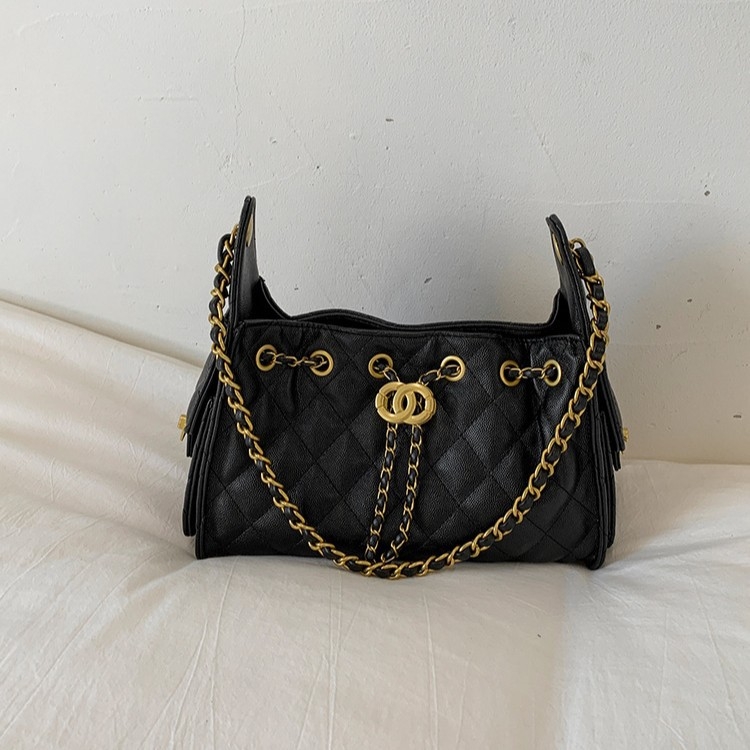 Ženska crossbody torba s naramenicom i lancem, dijamantno šivanje, moderna i svestrana za svakodnevno nošenje, velika zapremina