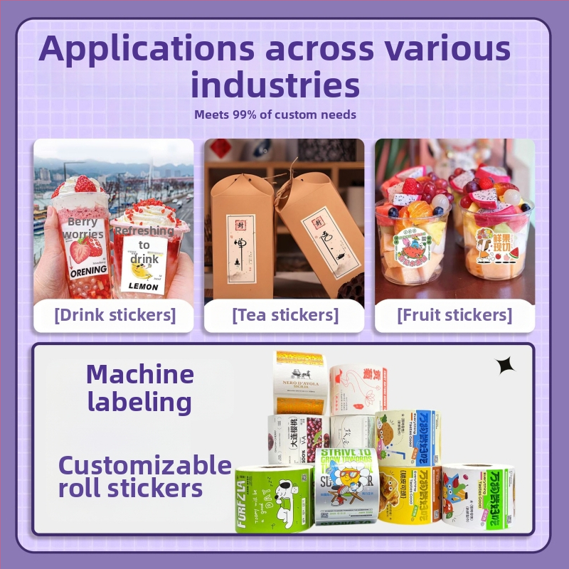 Etichete autocolante transparente din PVC pentru brand alimentar personalizat, cu logo imprimat