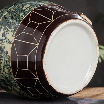 Borcan ceramic Jingdezhen pentru vin, sigilat, în stil Qingming, pentru uz casnic
