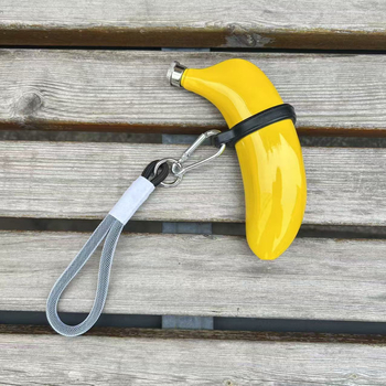 Oțel inoxidabil 304, calitate alimentară, sticlă mică de vin în formă de banană, portabilă