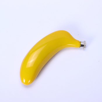 Oțel inoxidabil 304, calitate alimentară, sticlă mică de vin în formă de banană, portabilă