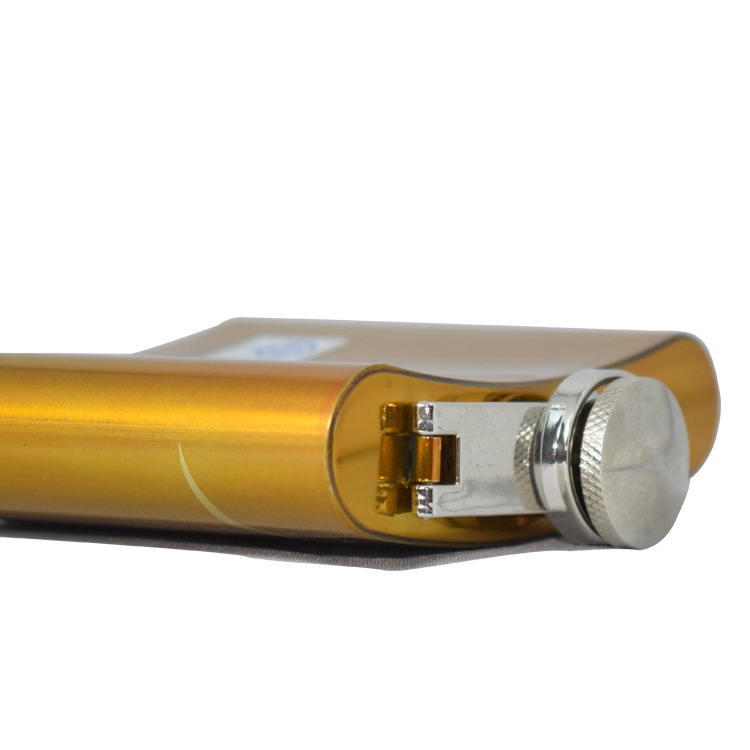 Flask din oțel inoxidabil, 6 oz, finisaj auriu pulverizat, sticluță de lichior personalizabilă