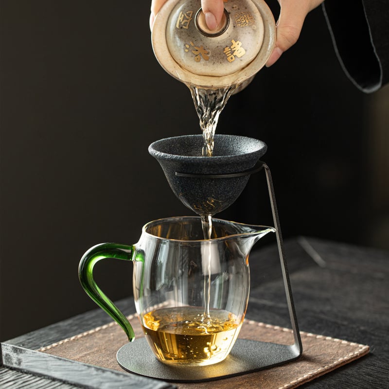 Filtru de ceai ceramic neporos, infuzor, ceașcă integrată pentru separarea ceaiului de apă, instrument pentru prepararea ceaiului, accesorii pentru setul de ceai