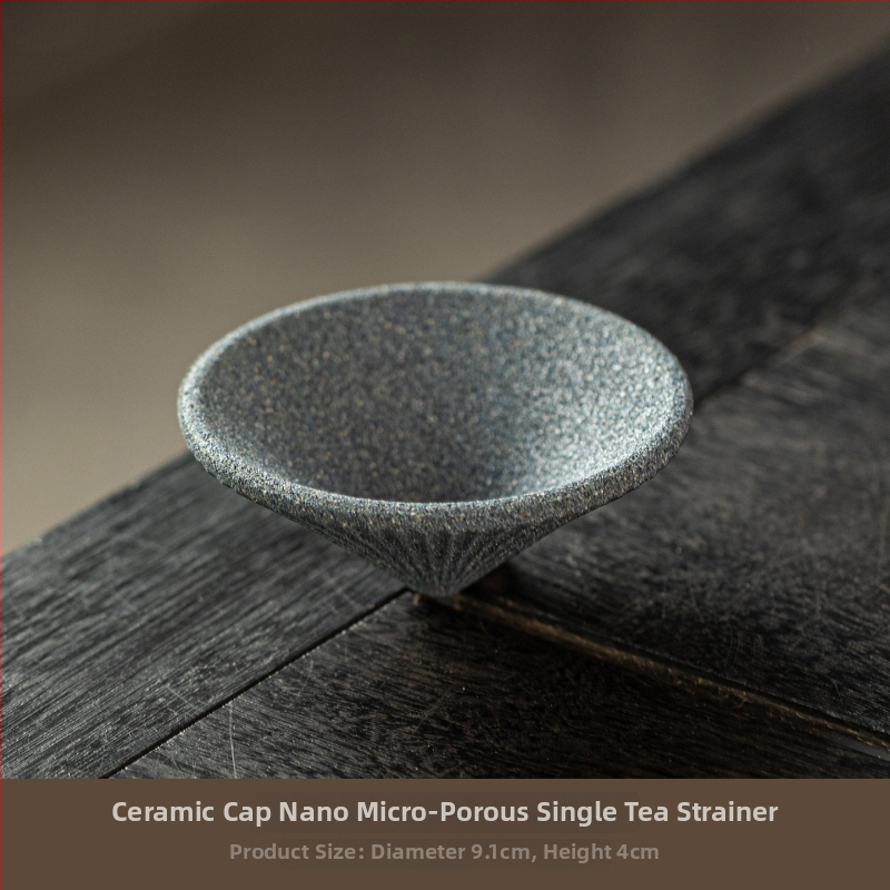 Filtru de ceai ceramic neporos, infuzor, ceașcă integrată pentru separarea ceaiului de apă, instrument pentru prepararea ceaiului, accesorii pentru setul de ceai