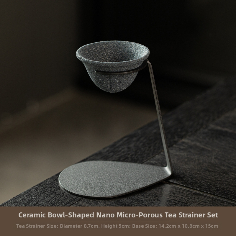 Filtru de ceai ceramic neporos, infuzor, ceașcă integrată pentru separarea ceaiului de apă, instrument pentru prepararea ceaiului, accesorii pentru setul de ceai