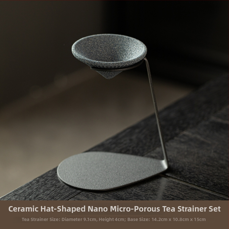 Filtru de ceai ceramic neporos, infuzor, ceașcă integrată pentru separarea ceaiului de apă, instrument pentru prepararea ceaiului, accesorii pentru setul de ceai