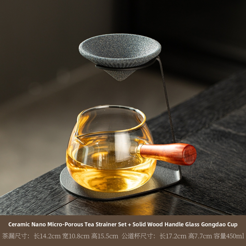 Filtru de ceai ceramic neporos, infuzor, ceașcă integrată pentru separarea ceaiului de apă, instrument pentru prepararea ceaiului, accesorii pentru setul de ceai