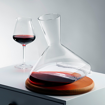 Decantator de vin rotativ personalizat din sticlă de cristal, lux pentru uz casnic