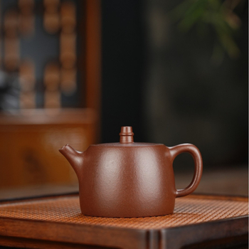 Ceainic Yixing din lut mov, lucrat manual din lut purpuriu mineral original, stil Han Duo, oală unică, diverse dimensiuni pentru ceai Gongfu și preparare acasă