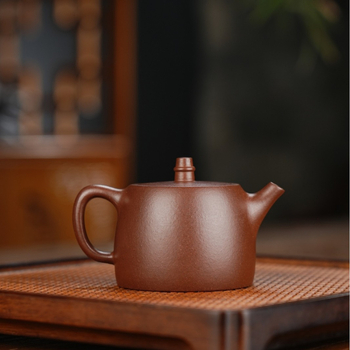 Ceainic Yixing din lut mov, lucrat manual din lut purpuriu mineral original, stil Han Duo, oală unică, diverse dimensiuni pentru ceai Gongfu și preparare acasă