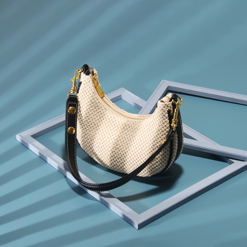 Ljetna slamnata torba oblika mjeseca, 2026 – korejskog stila, svestrana ženska torba za rame ili crossbody