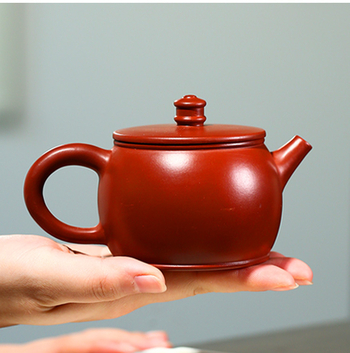 Ceainic autentic Yixing din lut mov, făcut manual, set Gongfu pentru casă, stil felinar de palat, Dahongpao, cutie cadou