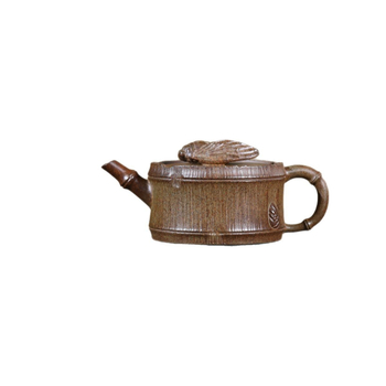 Ceainic din lut purpuriu Yixing, lucrat manual de meșter, ars în cuptor cu lemn, lut cu agarwood, set de ceai cu gură mare