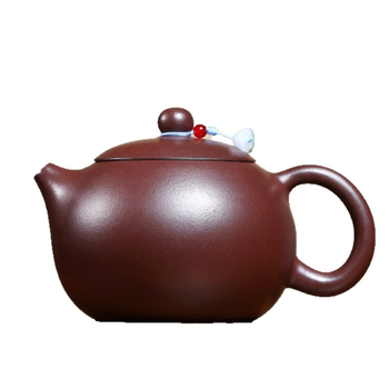 Ceainic Yixing din lut purpuriu, lucrat manual din lut roșu mineral original, stil clasic Xishi, set de ceai pentru uz casnic