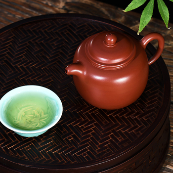 Ceainic Yixing din lut mov purpuriu, lucrat manual, ceainic Dahongpao și set de ceai, cadou