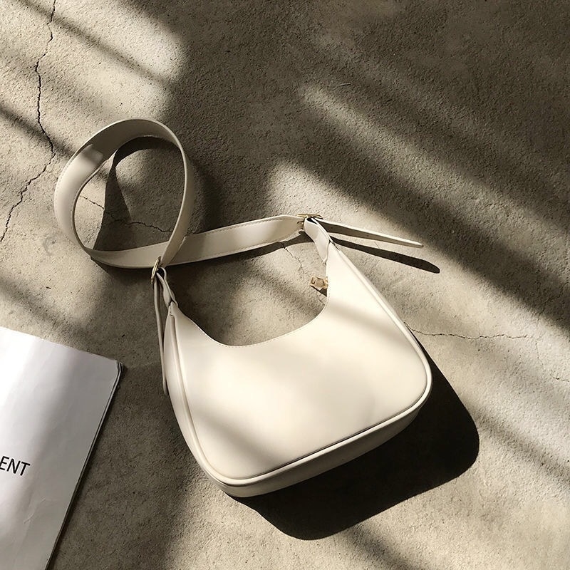 Ženska retro torbica za nadlakticu s velikim kapacitetom, 2025, jednostavna i svestrana crossbody torba u obliku polumjeseca, dumpling stil