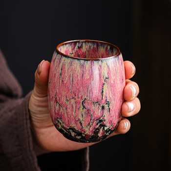 Set ceramic de cești de ceai în stil japonez pentru ceremonia Gongfu, cești mari cu ceașcă de degustare și ceașcă de cafea