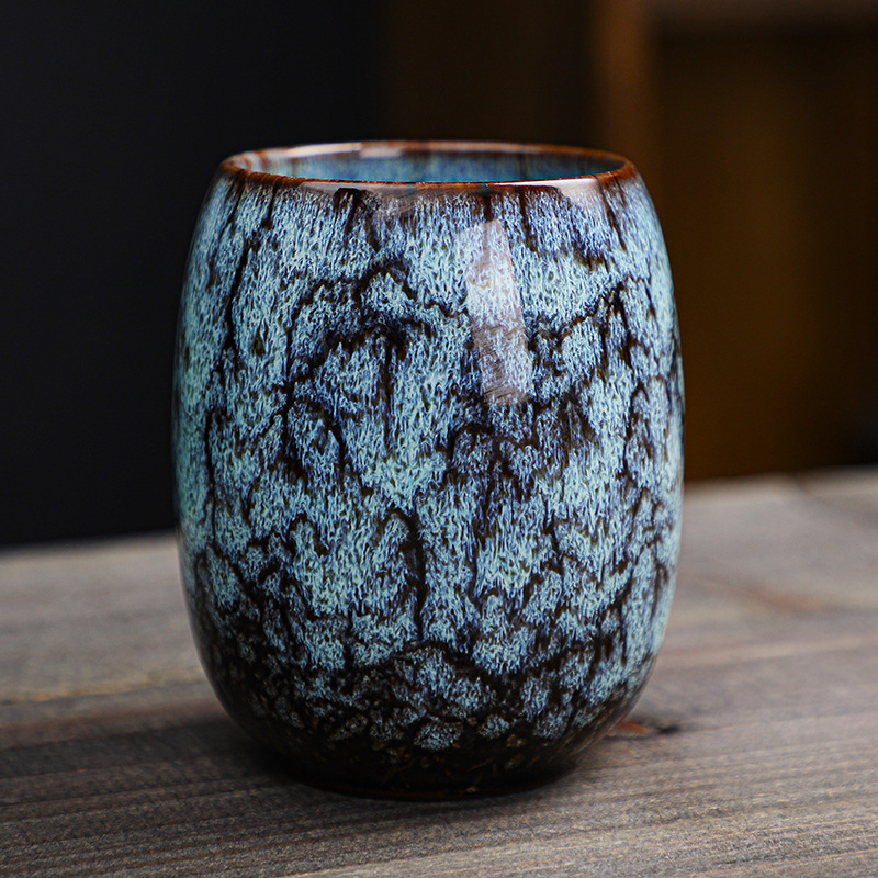 Set ceramic de cești de ceai în stil japonez pentru ceremonia Gongfu, cești mari cu ceașcă de degustare și ceașcă de cafea