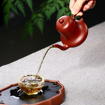 Ceainic din lut mov, lucrat manual, stil Da Hong Pao, mică capacitate, pentru uz casnic, Rain Sand