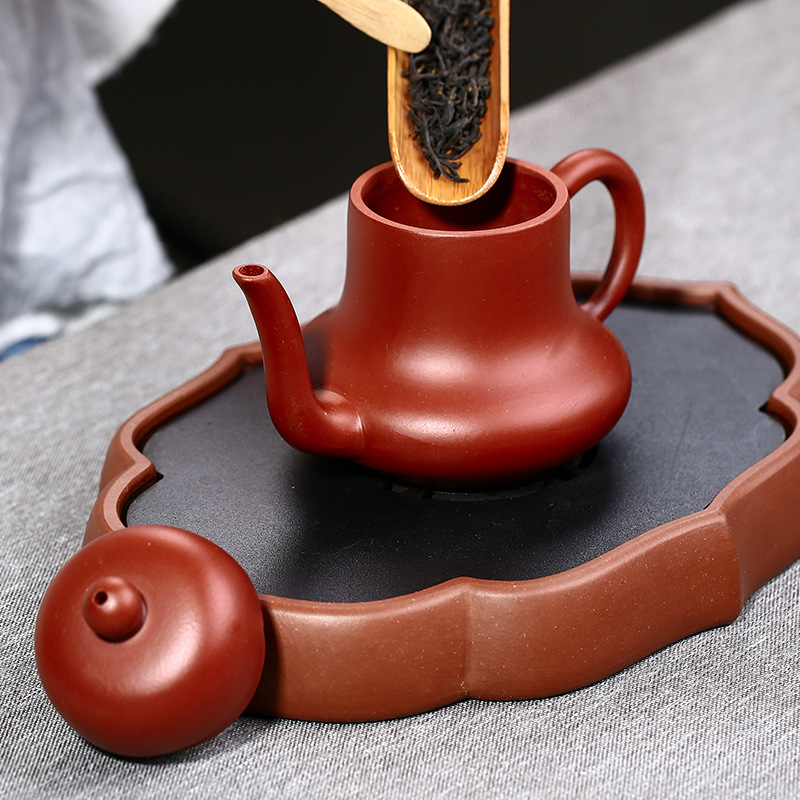 Ceainic din lut mov, lucrat manual, stil Da Hong Pao, mică capacitate, pentru uz casnic, Rain Sand
