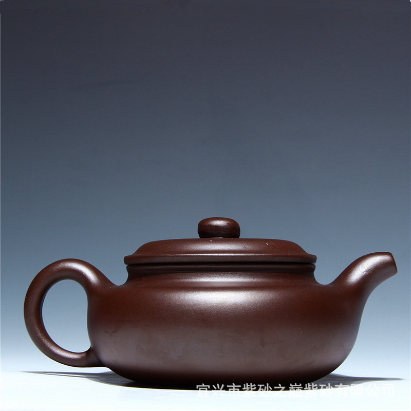 Ceainic Yixing din lut mov purpuriu 500 ml, stil retro, personalizare logo