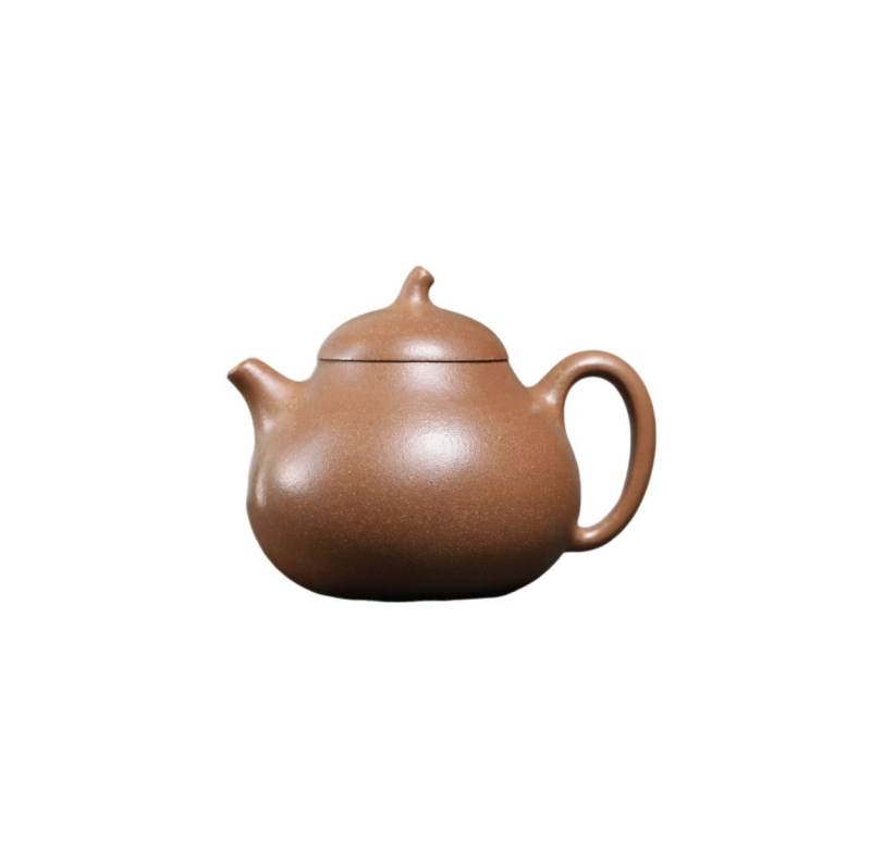 Set ceainice Yixing din lut mov purpuriu — lut mineral purpuriu original, ceainice mici elegante, în formă de vinete, pentru ceai Kung Fu acasă