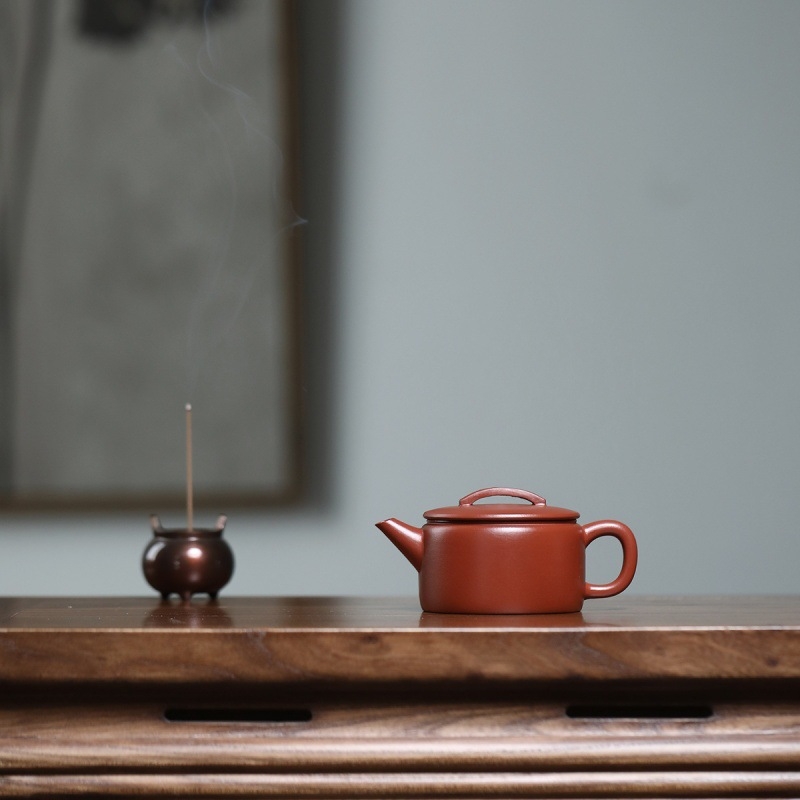 Ceainic din nisip mov, lucrat manual, stil Dahongpao Hanwa