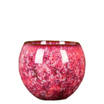 Ceșuță ceramică Jian Zhan, cu bază în formă de picior de dragon, formă ou, set de ceai cu flori, o singură ceașcă