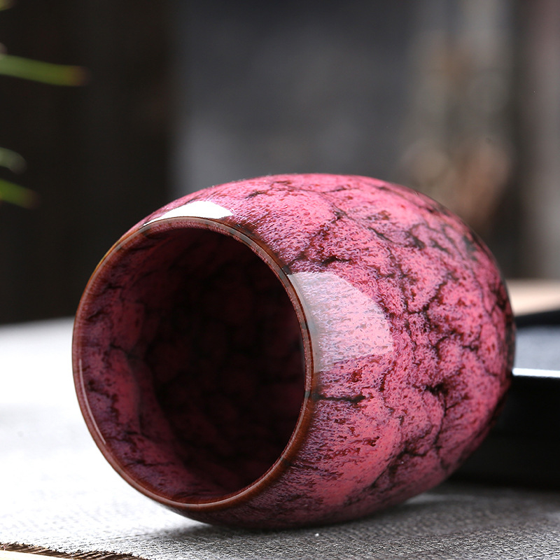 Ceașcă ceramică pentru uz casnic, ceașcă de degustare a ceaiului, stil Jian ware