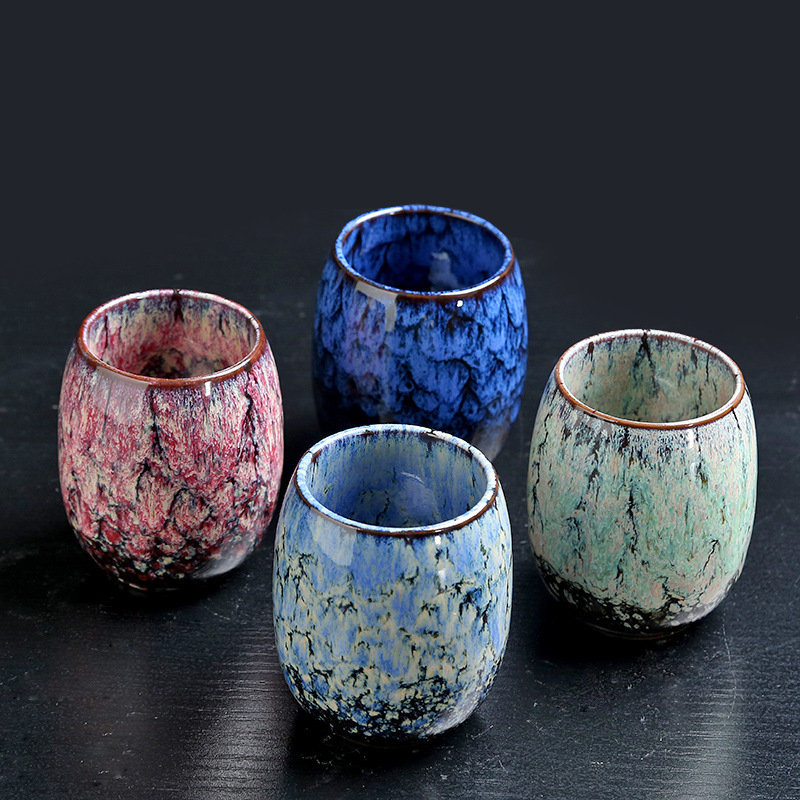 Ceașcă ceramică pentru uz casnic, ceașcă de degustare a ceaiului, stil Jian ware