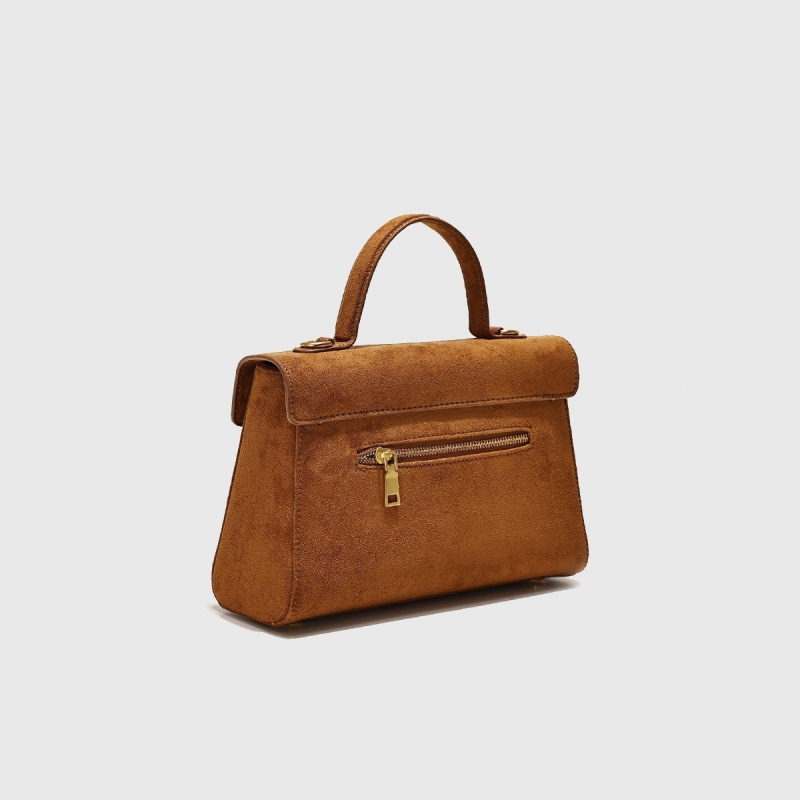 Ženska premijumska velur torba, nišnog retro dizajna, crossbody torba za svakodnevnu uporabu.