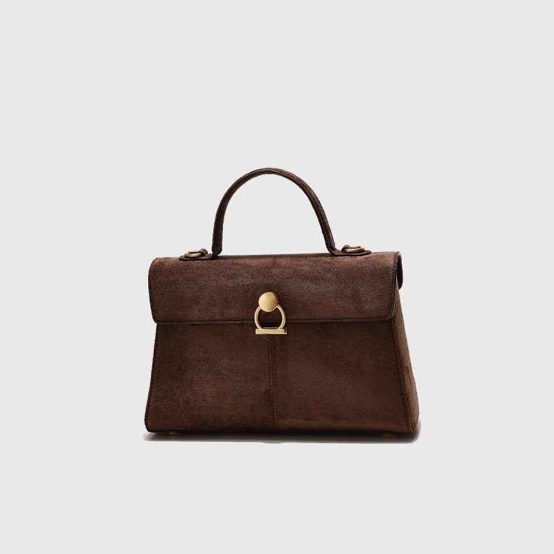 Ženska premijumska velur torba, nišnog retro dizajna, crossbody torba za svakodnevnu uporabu.