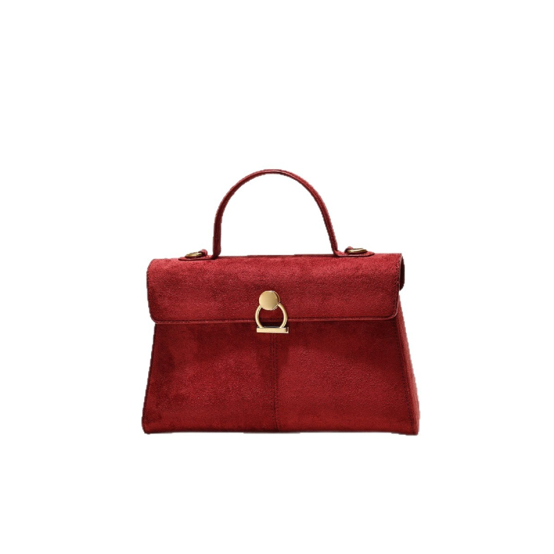 Ženska premijumska velur torba, nišnog retro dizajna, crossbody torba za svakodnevnu uporabu.