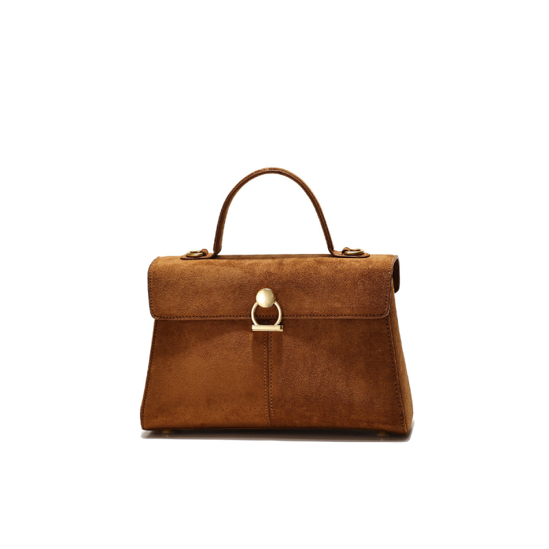 Ženska premijumska velur torba, nišnog retro dizajna, crossbody torba za svakodnevnu uporabu.