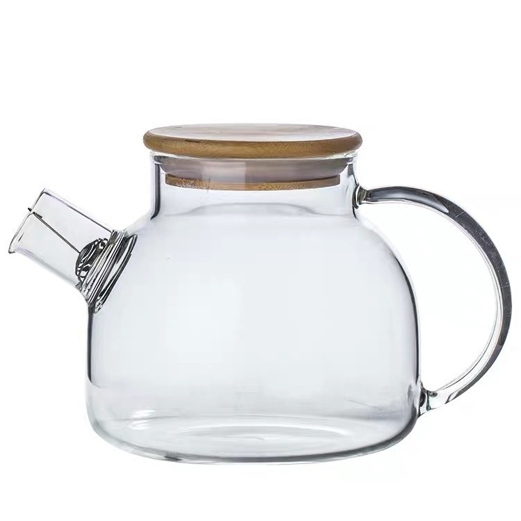 Carafă de sticlă în stil japonez pentru apă rece, set casnic cu cană și pahare, rezistentă la temperaturi înalte, mare capacitate pentru infuzare rece de ceai