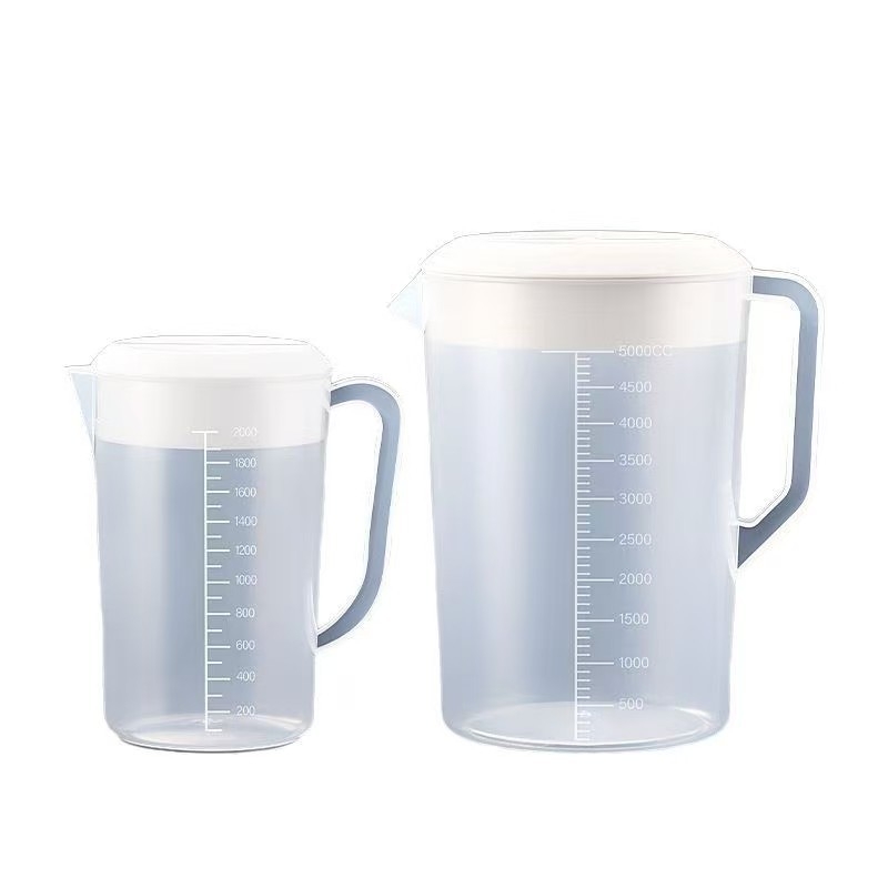 Dispenser de apă rece și ceai, 5000 ml, cu scară de măsurare, din PP plastic, de calitate alimentară, rezistent la temperaturi înalte, cu model glaciar