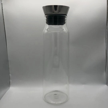 Ceainic din sticlă cu capac de 360°, design nordic, rezistent la temperaturi, pentru uz casnic