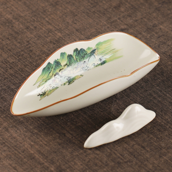 Set ceramic pentru ceremonia ceaiului cu ustensile de ceai