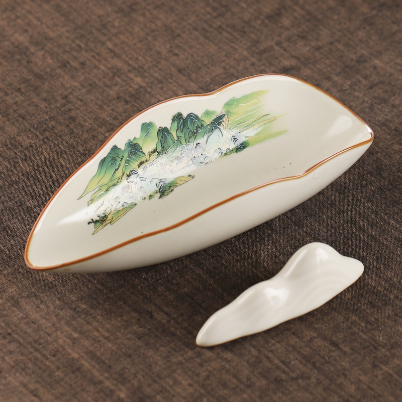 Set ceramic pentru ceremonia ceaiului cu ustensile de ceai
