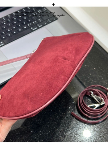 Ženska velur torba za rame s crossbody naramenicom, 2024 novi model, jesenji retro stil