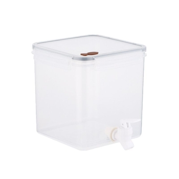Jin Ying Da recipient din plastic, capacitate mare, dispenser pentru băuturi calde și reci, cu robinet, pentru ceai de fructe, ceai cu lapte și suc, pentru casă și cafenea, cu textură ciocănită
