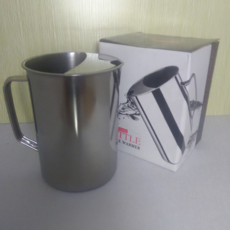 Ceainic din oțel inoxidabil cu cuburi de gheață, pentru uz casnic și comercial, capacitate mare, potrivit pentru sucuri, cafea și ceai