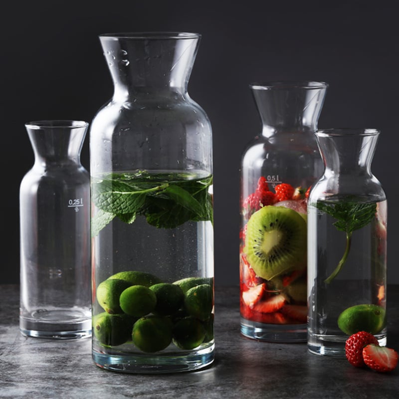 Pasapach Sticlă de Suc pentru Uz Casnic – Recipient pentru Băuturi, Sticlă de Lapte, Decanter, Vază și Recipient pentru Apă Rece