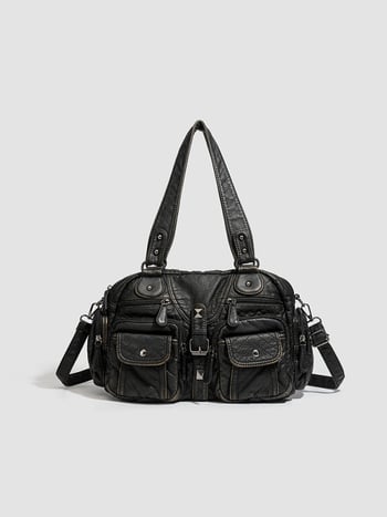 25 novih ženskih torbi za rame s višestrukim džepovima, velikim kapacitetom, Y2K pran PU crossbody torba