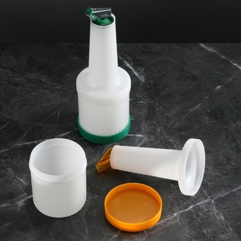 Sticlă din plastic pentru bar – capacitate mare pentru suc, apă rece și sos