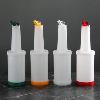Sticlă din plastic pentru bar – capacitate mare pentru suc, apă rece și sos