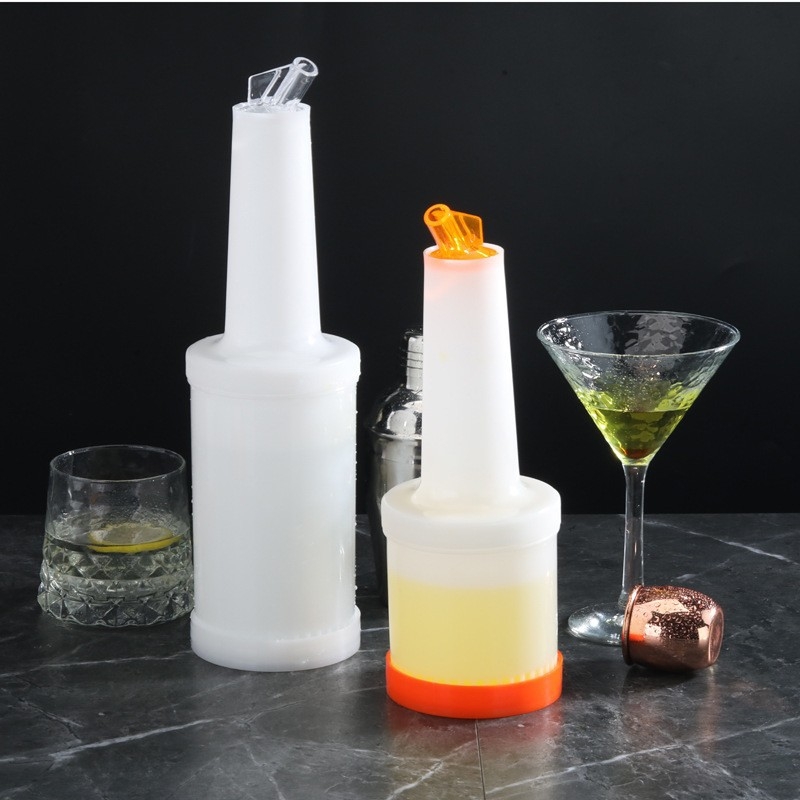 Sticlă din plastic pentru bar – capacitate mare pentru suc, apă rece și sos